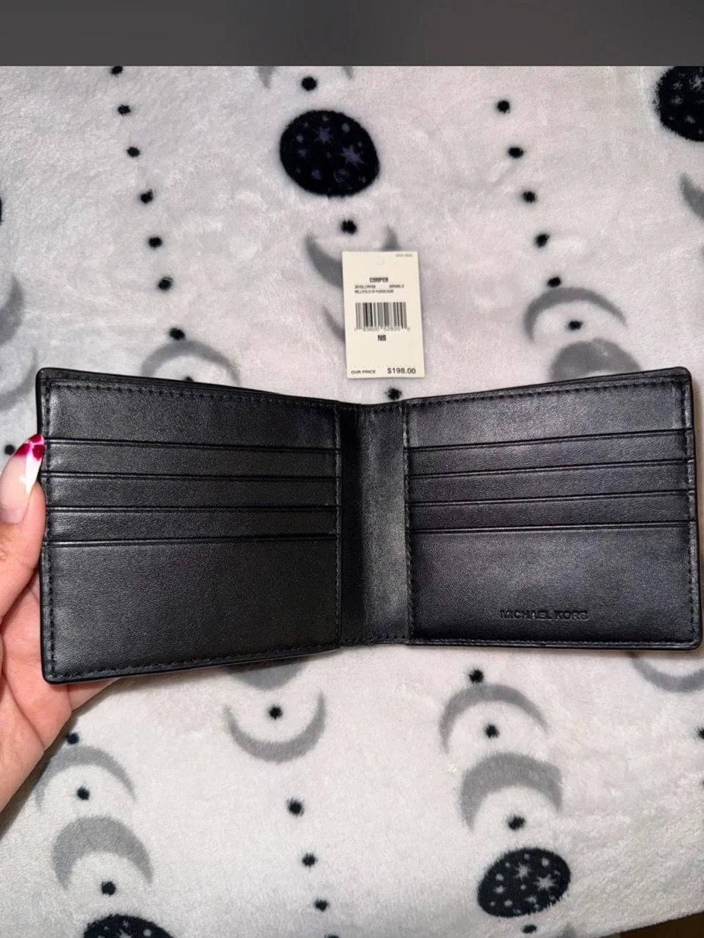 Michael Kors Brown Logo-Print Men’s Card & Bill Holder
